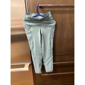 All‎ in Motion green sporty athletic leggings pockets kids girls size small S